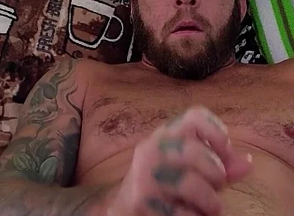 Bear Daddy Taking Care of Himself While You Watch