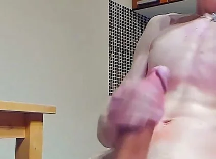 My leg is in cum again
