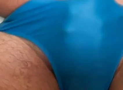 Blue Budgy Smugglers Speedo Cum