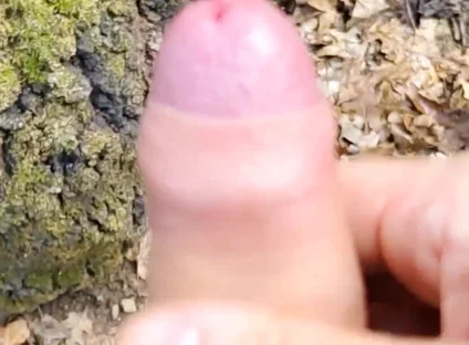 Outdoor Piss, Wank and Cum