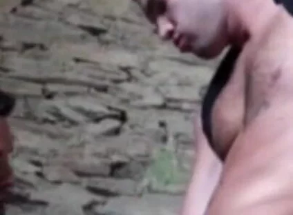 Straight fucked by Latino in exhib