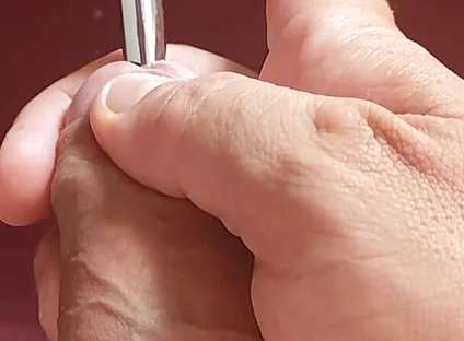 Sounding Strong the Foreskin Between the Trembling Glans.