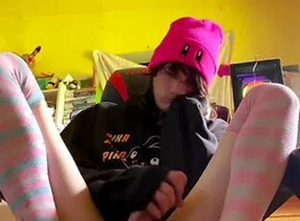 Femboy Gets Bored After Gaming And