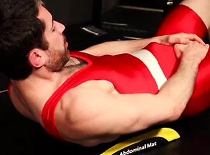 Wrestler Self Facial After Ab Workout [jay Stroke]