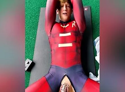 Halloween Costume Twink Super Hero Cosplay Porn Compilation
