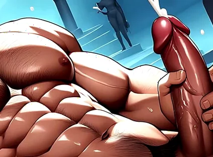 Tanned White Men Cumming Image Set