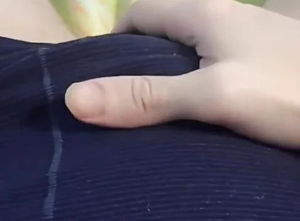 Teasing My Throbbing Bulge - Jerking off Through the Thin Fabric