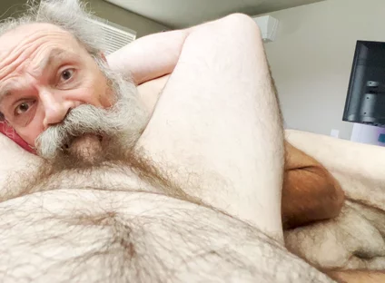 Old Hairy Daddy Bear Sucks Boy