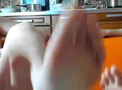 Boys Evgeny and Alex Show Their Feet to the Viewers