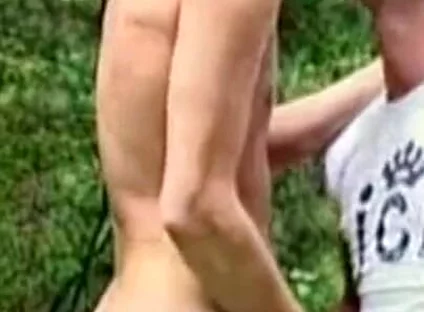 Straight twink fucked outdoor for fist time