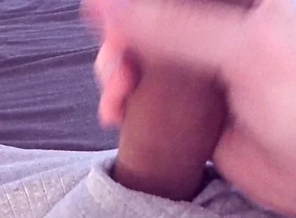 Watching Porn Leads to Noisy Cumshot After Quick Horny Wank