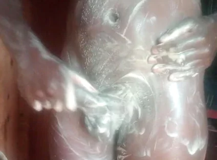Stroke That Big Black Dick in the Shower and Cum