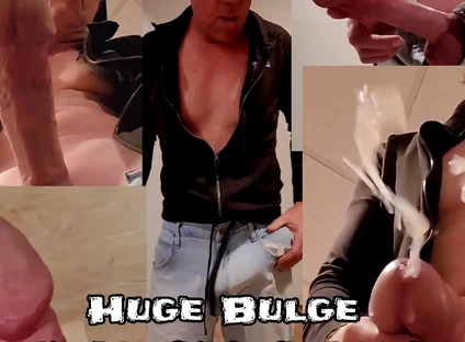 Huge Cock Bulge Causes Huge Cumshots for Siixxbig